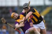22 January 2022; Colm Prenderville of Kilkenny in action against Simon Donohoe of Wexford during the Walsh Cup Round 3 match between Wexford and Kilkenny at Chadwicks Wexford Park in Wexford. Photo by Matt Browne/Sportsfile