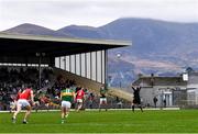 22 January 2022; Referee Niall Quinn throws the ball in start the second half during the McGrath Cup Final match between Kerry and Cork at Fitzgerald Stadium in Killarney, Kerry. Photo by Piaras Ó Mídheach/Sportsfile