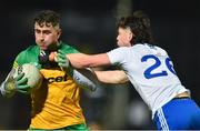 22 January 2022; Paddy McBrearty of Donegal in action against Gary Mohan of Monaghan during the Dr McKenna Cup Final match between Donegal and Monaghan at O'Neill's Healy Park in Omagh, Tyrone. Photo by Oliver McVeigh/Sportsfile