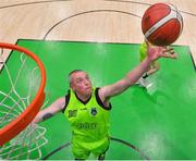 22 January 2022; Kieran Donaghy of Garvey's Tralee Warriors claims a rebound during the InsureMyHouse.ie Pat Duffy Men’s National Cup Final match between C&S Neptune, Cork, and Garvey's Warriors Tralee, Kerry, at National Basketball Arena in Tallaght, Dublin. Photo by Brendan Moran/Sportsfile