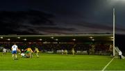 22 January 2022;A general view of the red sky over the stand during the Dr McKenna Cup Final match between Donegal and Monaghan at O'Neill's Healy Park in Omagh, Tyrone. Photo by Oliver McVeigh/Sportsfile