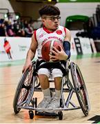 22 January 2022; Conor Coughlan of Rebel Wheelers during the InsureMyHouse.ie IWA Cup final match between Killester BC, Dublin, and Rebel Wheelers, Cork, at National Basketball Arena in Tallaght, Dublin. Photo by Brendan Moran/Sportsfile