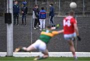 22 January 2022; Young supporters in conversation during the McGrath Cup Final match between Kerry and Cork at Fitzgerald Stadium in Killarney, Kerry. Photo by Piaras Ó Mídheach/Sportsfile