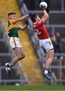 22 January 2022; Colm O’Callaghan of Cork in action against Adrian Spillane of Kerry during the McGrath Cup Final match between Kerry and Cork at Fitzgerald Stadium in Killarney, Kerry. Photo by Piaras Ó Mídheach/Sportsfile