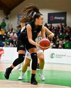 23 January 2022; Jasmine Burke of Portlaoise Panthers during the InsureMyHouse.ie U20 Women's National Cup Final match between Portlaoise Panthers, Laois, and Waterford Wildcats, Waterford, at National Basketball Arena in Tallaght, Dublin. Photo by Brendan Moran/Sportsfile
