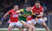 22 January 2022; Paul Geaney of Kerry in action against Kieran Histon of Cork during the McGrath Cup Final match between Kerry and Cork at Fitzgerald Stadium in Killarney, Kerry. Photo by Piaras Ó Mídheach/Sportsfile