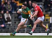 22 January 2022; Paudie Clifford of Kerry in action against Brian Hurley of Cork during the McGrath Cup Final match between Kerry and Cork at Fitzgerald Stadium in Killarney, Kerry. Photo by Piaras Ó Mídheach/Sportsfile