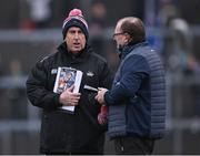 22 January 2022; Cork selector Des Cullinane, left, with Cork manager Keith Ricken before the McGrath Cup Final match between Kerry and Cork at Fitzgerald Stadium in Killarney, Kerry. Photo by Piaras Ó Mídheach/Sportsfile