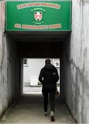 23 January 2022; Offaly manager Michael Fennelly on his way into the team dressing room before the Walsh Cup Group A match between Offaly and Dublin at St Brendan's Park in Birr, Offaly. Photo by Matt Browne/Sportsfile