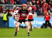 23 January 2022; Billy O'Keeffe of Ballygunner celebrates after scoring his side's first goal during the AIB GAA Hurling All-Ireland Senior Club Championship Semi-Final match between Ballygunner, Waterford, and Slaughtneil, Derry, at Parnell Park in Dublin. Photo by Harry Murphy/Sportsfile