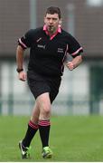 23 January 2022; Referee Eamon Moran during the 2021 currentaccount.ie All-Ireland Ladies Junior Club Football Championship Semi-Final match between Mullinahone, Tipperary and St Brendan's, Galway at John Lockes GAA Club in Callan, Kilkenny. Photo by Michael P Ryan/Sportsfile