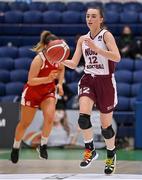 23 January 2022; Courtney Cecere of NUIG Mystics during the InsureMyHouse.ie Women’s Division One National Cup Final match between Griffith College Templeogue, Dublin, and NUIG Mystics, Galway, at National Basketball Arena in Tallaght, Dublin. Photo by Brendan Moran/Sportsfile