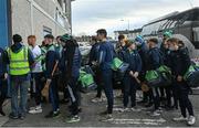 23 January 2022; Ballyhale Shamrocks players check-in on arrival before the AIB GAA Hurling All-Ireland Senior Club Championship Semi-Final match between St Thomas, Galway and Ballyhale Shamrocks, Kilkenny at Semple Stadium in Thurles, Tipperary. Photo by Ramsey Cardy/Sportsfile