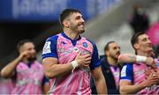 23 January 2022; Paul Gabrillagues of Stade Francais Paris after his side's victory in the Heineken Champions Cup Pool A match between Stade Francais Paris and Connacht at Stade Jean Bouin in Paris, France. Photo by Seb Daly/Sportsfile