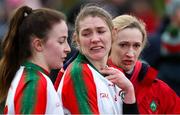 23 January 2022; Ellen Muldoon of St Brendan's dejected after the 2021 currentaccount.ie All-Ireland Ladies Junior Club Football Championship Semi-Final match between Mullinahone, Tipperary and St Brendan's, Galway at John Lockes GAA Club in Callan, Kilkenny. Photo by Michael P Ryan/Sportsfile