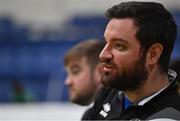 23 January 2022; NUIG Mystics head coach Paul O'Brien during the InsureMyHouse.ie Women’s Division One National Cup Final match between Griffith College Templeogue, Dublin, and NUIG Mystics, Galway, at National Basketball Arena in Tallaght, Dublin. Photo by Brendan Moran/Sportsfile