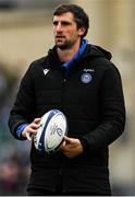 22 January 2022; Bath lineout coach Luke Charteris before the Heineken Champions Cup Pool A match between Bath and Leinster at The Recreation Ground in Bath, England. Photo by Harry Murphy/Sportsfile