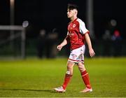 21 January 2022; Adam O'Reilly of St Patrick's Athletic during the pre-season friendly match between Bohemians and St Patrick's Athletic at the FAI National Training Centre in Abbotstown, Dublin. Photo by Piaras Ó Mídheach/Sportsfile