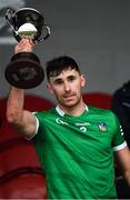 23 January 2022; Limerick captain Barry Nash lifts the cup after the 2022 Co-op Superstores Munster Hurling Cup Final match between Limerick and Clare at Cusack Park in Ennis, Clare. Photo by Ray McManus/Sportsfile