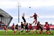 23 January 2022; A general view of a lineout during the Heineken Champions Cup Pool B match between Munster and Wasps at Thomond Park in Limerick. Photo by Sam Barnes/Sportsfile