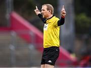 23 January 2022; Referee Tual Trainini during the Heineken Champions Cup Pool B match between Munster and Wasps at Thomond Park in Limerick. Photo by Piaras Ó Mídheach/Sportsfile