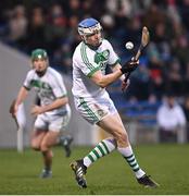 23 January 2022; TJ Reid of Ballyhale Shamrocks shoots to score his side's first goal, from a penalty, during the AIB GAA Hurling All-Ireland Senior Club Championship Semi-Final match between St Thomas, Galway and Ballyhale Shamrocks, Kilkenny at Semple Stadium in Thurles, Tipperary. Photo by Ramsey Cardy/Sportsfile