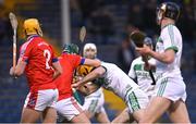 23 January 2022; Colin Fennelly of Ballyhale Shamrocks is pulled to the ground by John Headd of St Thomas, resulting in a Ballyhale Shamrocks penalty, during the AIB GAA Hurling All-Ireland Senior Club Championship Semi-Final match between St Thomas, Galway and Ballyhale Shamrocks, Kilkenny at Semple Stadium in Thurles, Tipperary. Photo by Ramsey Cardy/Sportsfile