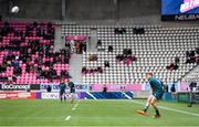 23 January 2022; Jack Carty of Connacht kicks a conversion during the Heineken Champions Cup Pool A match between Stade Francais Paris and Connacht at Stade Jean Bouin in Paris, France. Photo by Seb Daly/Sportsfile