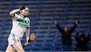 23 January 2022; TJ Reid of Ballyhale Shamrocks celebrates after scoring his side's second goal during the AIB GAA Hurling All-Ireland Senior Club Championship Semi-Final match between St Thomas, Galway and Ballyhale Shamrocks, Kilkenny at Semple Stadium in Thurles, Tipperary. Photo by Ramsey Cardy/Sportsfile