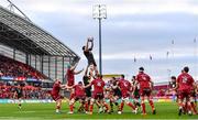 23 January 2022; James Gaskell of Wasps wins a possession from a line out during the Heineken Champions Cup Pool B match between Munster and Wasps at Thomond Park in Limerick. Photo by Sam Barnes/Sportsfile
