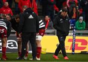 23 January 2022; Munster head coach Johann van Graan, right, before the Heineken Champions Cup Pool B match between Munster and Wasps at Thomond Park in Limerick. Photo by Sam Barnes/Sportsfile