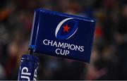 22 January 2022; A general view of Champions Cup branding during the Heineken Champions Cup Pool A match between Ulster and Clermont Auvergne at Kingspan Stadium in Belfast. Photo by Ramsey Cardy/Sportsfile