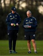 24 January 2022; Head coach Leo Cullen and senior coach Stuart Lancaster during Leinster Rugby squad training at UCD in Dublin. Photo by Harry Murphy/Sportsfile