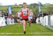 22 January 2022; Aled Breeze of Wales during the World Athletics Northern Ireland International Cross Country at Billy Neill MBE Country Park in Belfast. Photo by Ramsey Cardy/Sportsfile