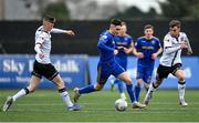 25 January 2022; Dawson Devoy on Bohemians in action against Tadgh Walsh, left, and Dan Williams of Dundalk during the pre-season friendly match between Dundalk and Bohemians at Oriel Park in Dundalk, Louth. Photo by Ramsey Cardy/Sportsfile