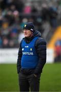 23 January 2022; Clare manager Brian Lohan during the 2022 Co-op Superstores Munster Hurling Cup Final match between Limerick and Clare at Cusack Park in Ennis, Clare. Photo by Ray McManus/Sportsfile