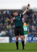 23 January 2022; Referee Conor Doyle during the 2022 Co-op Superstores Munster Hurling Cup Final match between Limerick and Clare at Cusack Park in Ennis, Clare. Photo by Ray McManus/Sportsfile