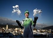 24 January 2022; Team Ireland has officially selected the team that will compete in the Winter Olympic Games in Beijing from the 4 – 20 February. The six athletes who are set to compete are two-time Olympian Seamus O’Connor in the Snowboard Halfpipe, Pyeongchang Olympians Tess Arbez in Alpine Skiing, Thomas Maloney Westgaard in Cross Country Skiing and Brendan ‘Bubba’ Newby in Freestyle Skiing, as well as first time Olympians Elsa Desmond, who competes in the Luge and Jack Gower, who competes in Alpine Skiing. The Team Ireland Beijing 2022 announcement is brought in association with Proud Partner to Team Ireland, Deloitte. Pictured at the squad training base in Innsbruck, Austria, is Elsa Desmond. Photo by David Fitzgerald/Sportsfile