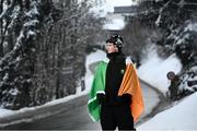24 January 2022; Team Ireland has officially selected the team that will compete in the Winter Olympic Games in Beijing from the 4 – 20 February. The six athletes who are set to compete are two-time Olympian Seamus O’Connor in the Snowboard Halfpipe, Pyeongchang Olympians Tess Arbez in Alpine Skiing, Thomas Maloney Westgaard in Cross Country Skiing and Brendan ‘Bubba’ Newby in Freestyle Skiing, as well as first time Olympians Elsa Desmond, who competes in the Luge and Jack Gower, who competes in Alpine Skiing. The Team Ireland Beijing 2022 announcement is brought in association with Proud Partner to Team Ireland, Deloitte. Pictured at the squad training base in Innsbruck, Austria, is Seamus O’Connor Photo by David Fitzgerald/Sportsfile