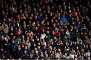 16 January 2022; Supporters during the AIB Ulster GAA Football Club Senior Championship Final match between Derrygonnelly Harps and Kilcoo at the Athletic Grounds in Armagh. Photo by Ramsey Cardy/Sportsfile