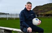 26 January 2022; The Allianz Football League was officially launched today. This is the 30th season that Allianz has sponsored the Allianz Leagues, making it one of the longest sponsorships in Irish sport. Pictured at the launch at Kilcar GAA Club is former Donegal footballer Martin McHugh who played in the first year of the Allianz sponsorship. Photo by Sam Barnes/Sportsfile