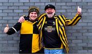 23 January 2022; Wasps supporters James Wickham, left, and Mark Burley before the Heineken Champions Cup Pool B match between Munster and Wasps at Thomond Park in Limerick. Photo by Piaras Ó Mídheach/Sportsfile
