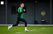 26 January 2022; Jonathan Sexton during Ireland Rugby squad training at IRFU HPC at the Sport Ireland Campus in Dublin. Photo by Brendan Moran/Sportsfile