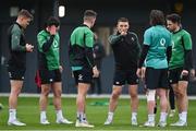 26 January 2022; Andrew Conway makes a point to his teammates during Ireland Rugby squad training at IRFU HPC at the Sport Ireland Campus in Dublin. Photo by Brendan Moran/Sportsfile