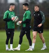 26 January 2022; Ireland players, from left, Jonathan Sexton, Conor Murray and Garry Ringrose squad training at IRFU HPC at the Sport Ireland Campus in Dublin. Photo by David Fitzgerald/Sportsfile