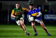 12 January 2022; Jimmy Feehan of Tipperary in action against Dara Roche of Kerry during the McGrath Cup Group B match between Tipperary and Kerry at Moyne Templetuohy GAA Club in Templetuohy, Tipperary. Photo by Brendan Moran/Sportsfile
