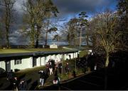 27 January 2022; A general view as racegoers arrive before racing at Gowran Park in Kilkenny. Photo by Harry Murphy/Sportsfile