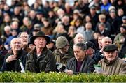 27 January 2022; Spectators look on during the Langtons Kilkenny Handicap Hurdle at Gowran Park in Kilkenny. Photo by Harry Murphy/Sportsfile