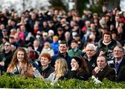 27 January 2022; Spectators look on during the Langtons Kilkenny Handicap Hurdle at Gowran Park in Kilkenny. Photo by Harry Murphy/Sportsfile