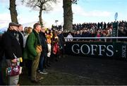 27 January 2022; Jockey Kevin Sexton and winning connections stand for a picture after sending out Royal Kahala to win the John Mulhern Galmoy Hurdle at Gowran Park in Kilkenny. Photo by Harry Murphy/Sportsfile